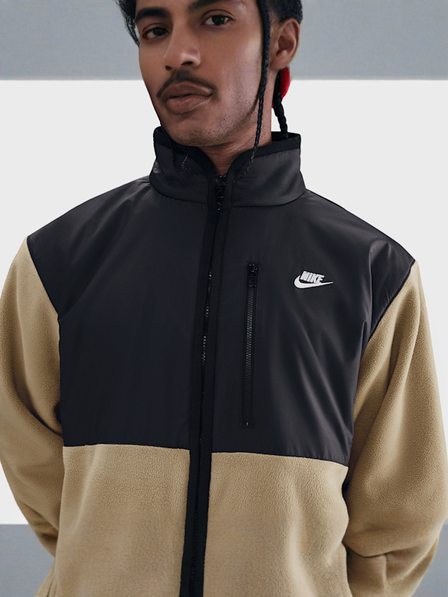 Nike, Sportswear Club Winterized Full-Zip Jacket, beige, Image 3 of 5