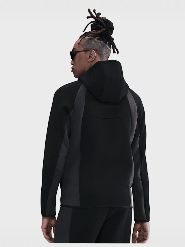 Nike, Tech Color-Block Full-Zip Fleece Windrunner Jacket, zwart, Afbeelding 2 van 5