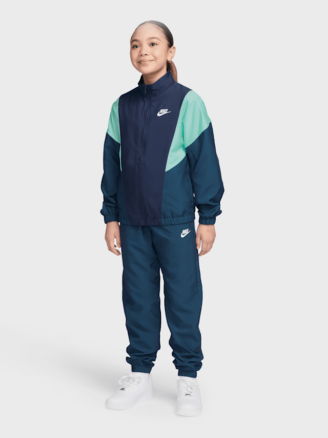 Nike, Sportswear Woven Tracksuit, blauw, Afbeelding 1 van 4
