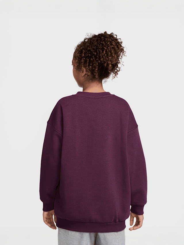 Nike, Sportswear Club Fleece Oversized Sweatshirt, red, Image 2 of 3