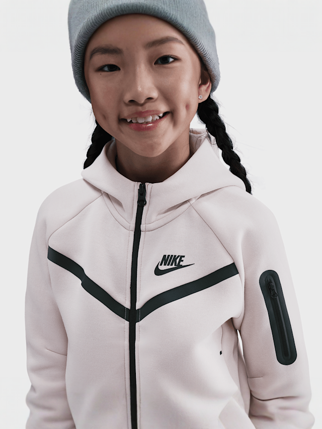 Nike, Sportswear Tech Fleece Full-Zip Hoodie, czerwony, Obraz 3 z 6