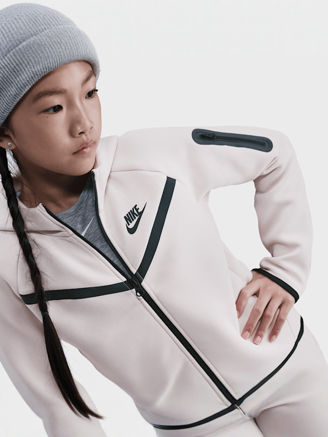 Nike, Sportswear Tech Fleece Full-Zip Hoodie, beige, Image 4 of 6