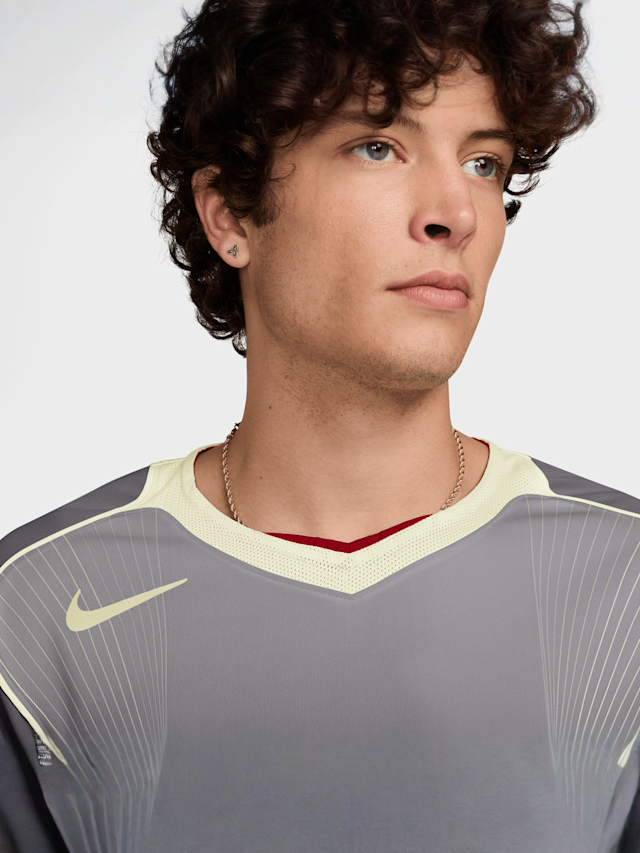 Nike, Total 90 Dri-FIT Short-Sleeve Soccer Jersey, grijs, Afbeelding 3 van 3