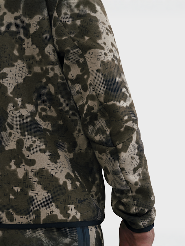 Nike, Tech Full-Zip Fleece Camo Windrunner Jacket, camouflage, Image 4 of 5