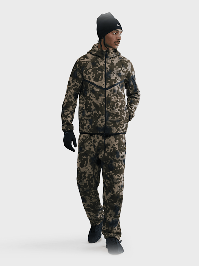 Nike, Tech Full-Zip Fleece Camo Windrunner Jacket, camouflage, Image 5 of 5