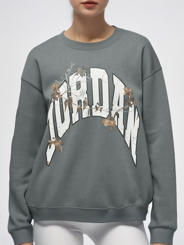 Jordan, Brooklyn Fleece Crew Graphics, szary, Obraz 3 z 5