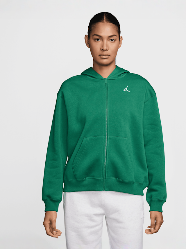 Jordan, Brooklyn Fleece Full-Zip Hoodie, green, Image 1 of 3