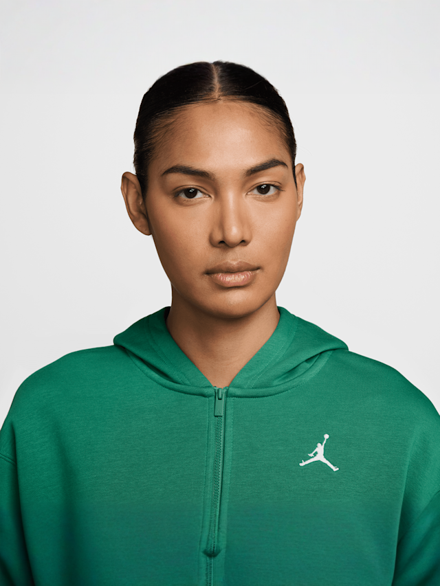 Jordan, Brooklyn Fleece Full-Zip Hoodie, green, Image 3 of 3