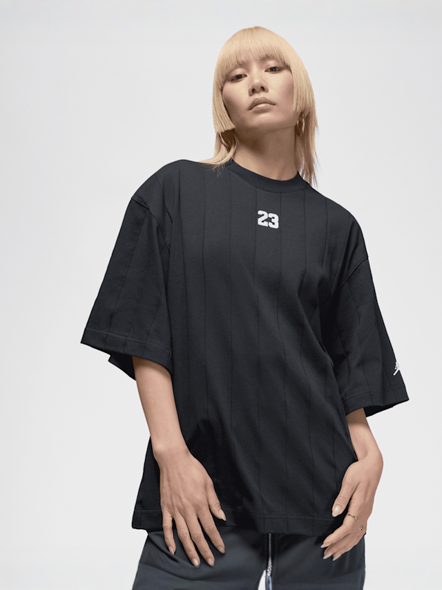 Jordan, Brooklyn Longsleeve Loose Top, black, Image 1 of 6