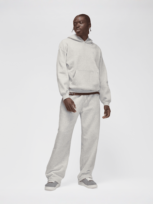 Jordan, Brooklyn Fleece Oversized Open-Hem Pants, grey, Image 6 of 6