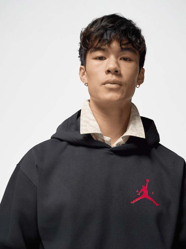 Jordan, Jumpman Fleece Hoodie, black, Image 3 of 6