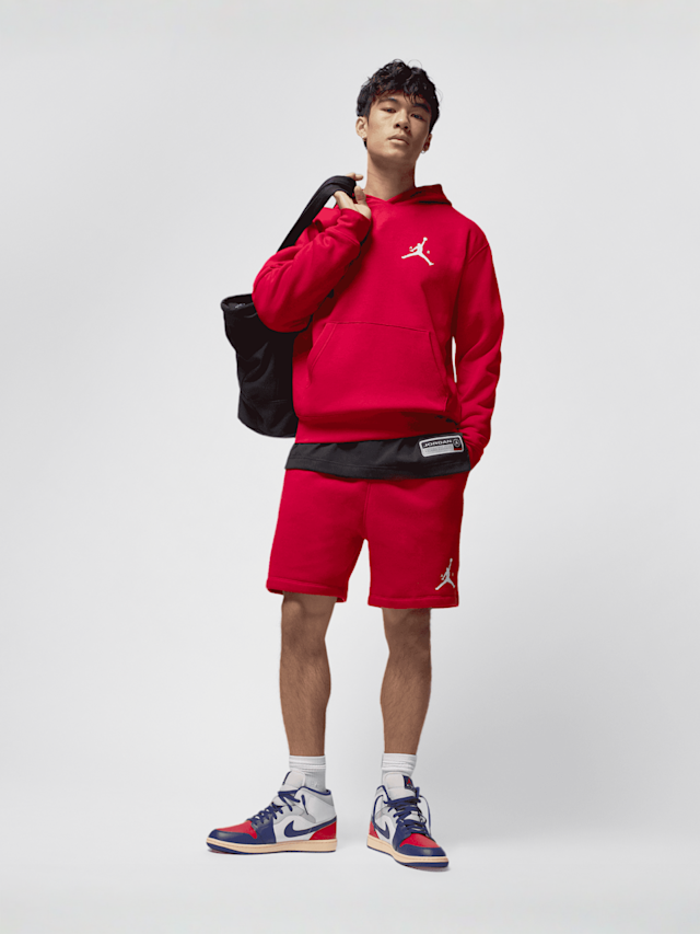Jordan, Jumpman Fleece Hoodie, red, Image 5 of 5
