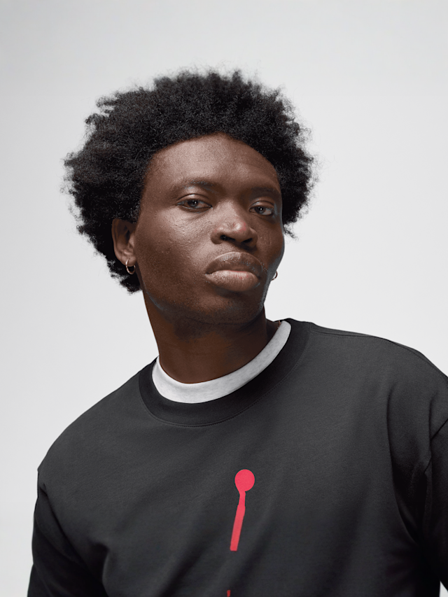 Jordan, Jumpman Long Sleeve High-Brand-Read Tee, black, Image 3 of 5