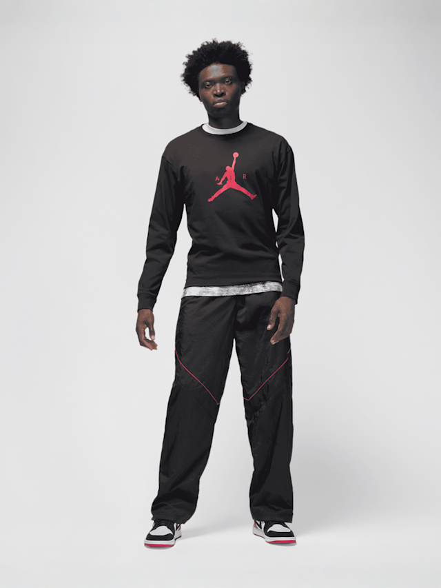 Jordan, Jumpman Long Sleeve High-Brand-Read Tee, black, Image 5 of 5