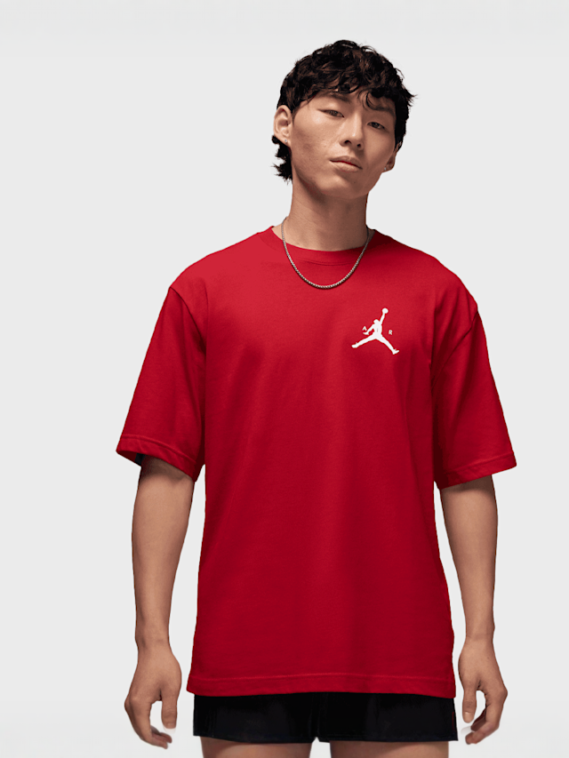 Jordan, M J JUMPMAN SS LBR TEE gym red/white, red, Image 1 of 5
