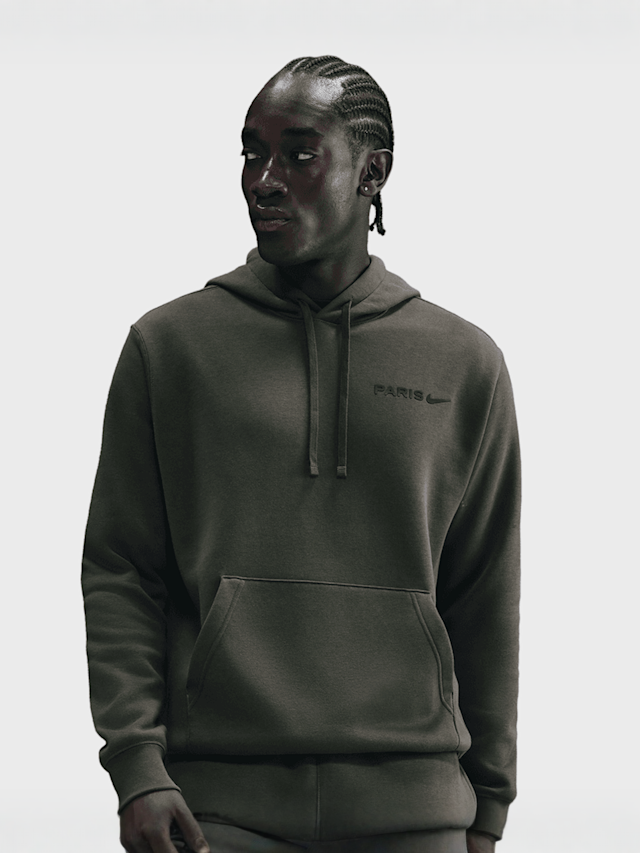 Nike, Paris Saint-Germain Club Fleece Hoodie, groen, Afbeelding 1 van 4