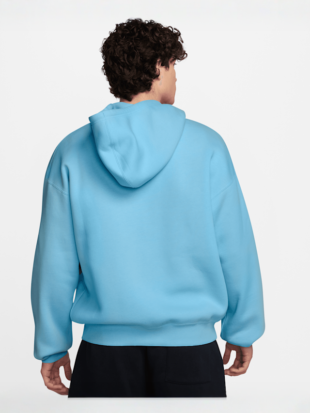 Jordan, Brooklyn Fleece Oversized Full-Zip Hoodie, blue, Image 2 of 3