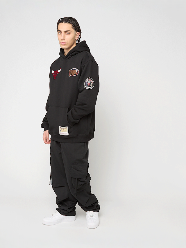Mitchell & Ness, NBA Black Out Collection Hoodie Chicago Bulls, zwart, Afbeelding 9 van 9