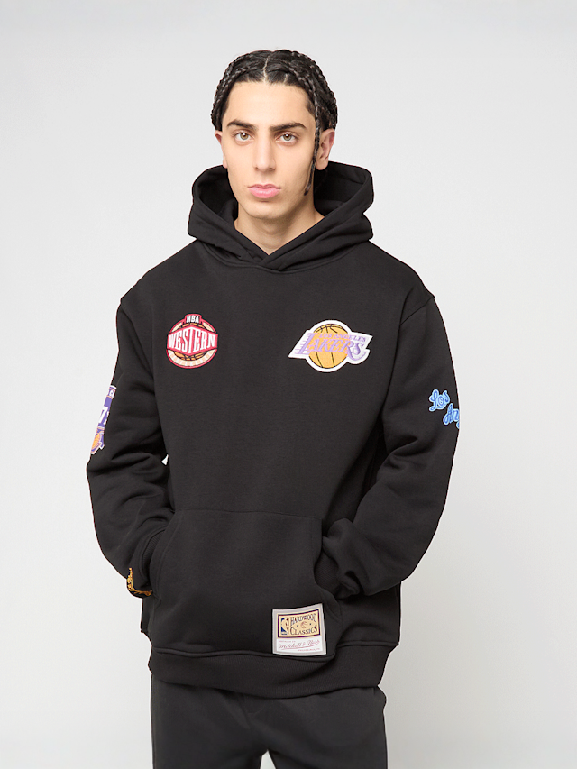 Mitchell & Ness, NBA Black Out Collection Hoodie Los Angeles Lakers, zwart, Afbeelding 1 van 9