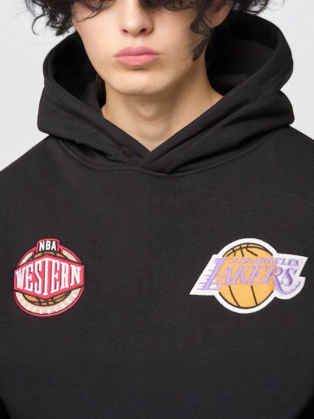 Mitchell & Ness, NBA Black Out Collection Hoodie Los Angeles Lakers, zwart, Afbeelding 3 van 9