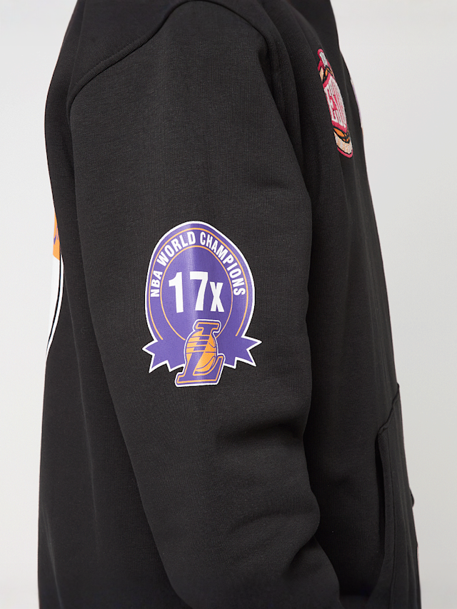 Mitchell & Ness, NBA Black Out Collection Hoodie Los Angeles Lakers, zwart, Afbeelding 7 van 9
