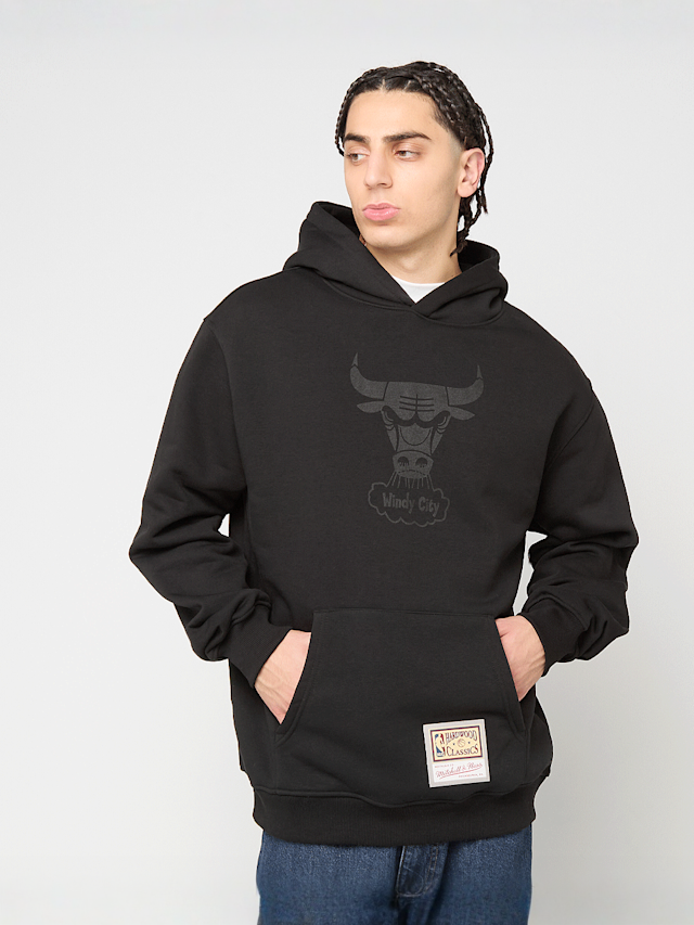 Mitchell & Ness, Tonal Logo Hoodie Chicago Bulls, zwart, Afbeelding 1 van 5