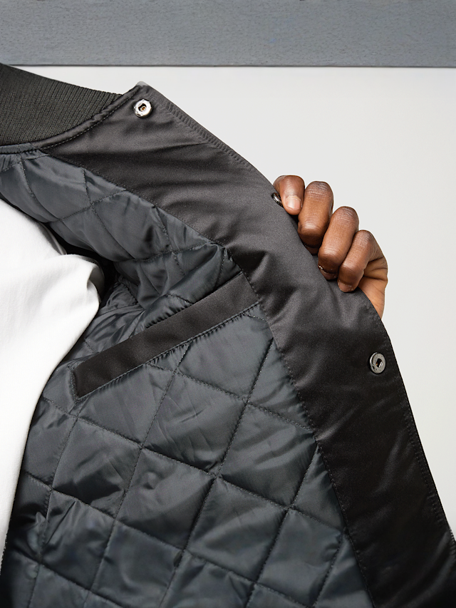 Mitchell & Ness, Black Out Satin Jacket Los Angeles Lakers, zwart, Afbeelding 4 van 7