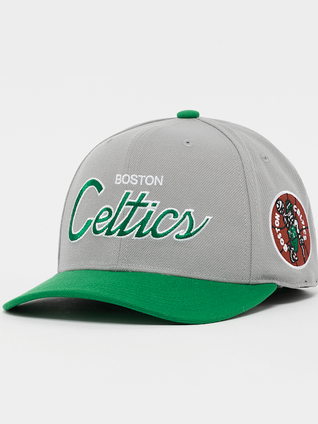 Mitchell & Ness, Team Script 2.0 Pro Snapback HWC NBA Boston Celtics, grijs, Afbeelding 1 van 4