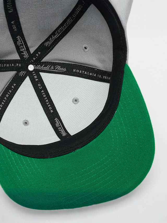 Mitchell & Ness, Team Script 2.0 Pro Snapback HWC NBA Boston Celtics, grijs, Afbeelding 3 van 4