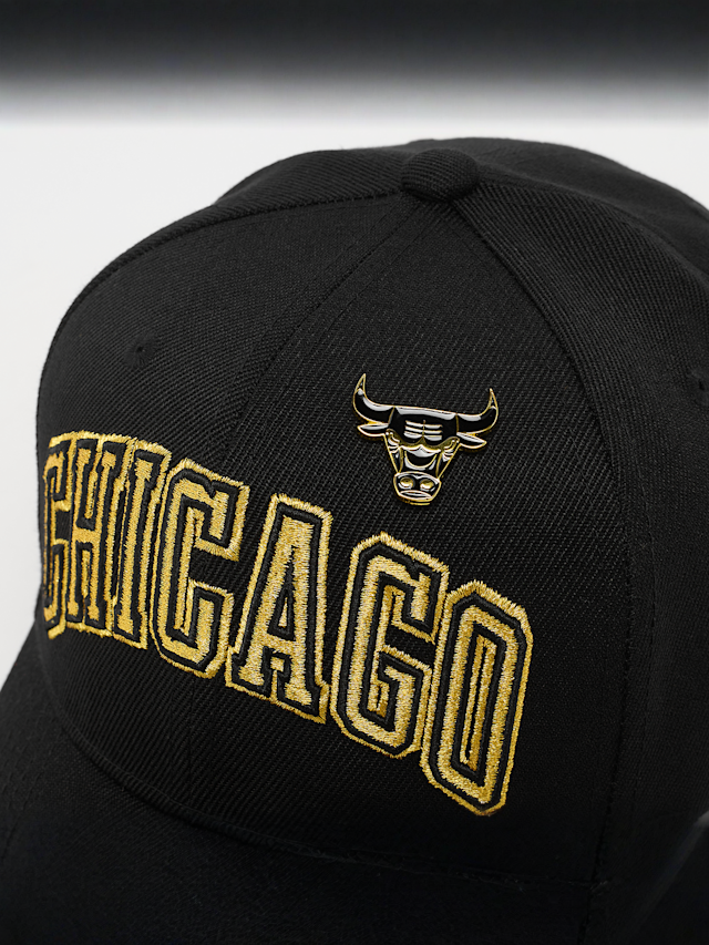 Mitchell & Ness, Pinned Gold Pro Snapback NBA Chicago Bulls, black, Image 4 of 4