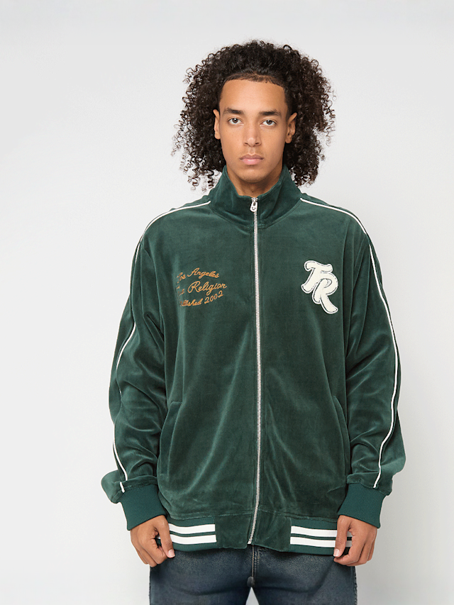 True Religion, Velour Track Jacket, groen, Afbeelding 1 van 6