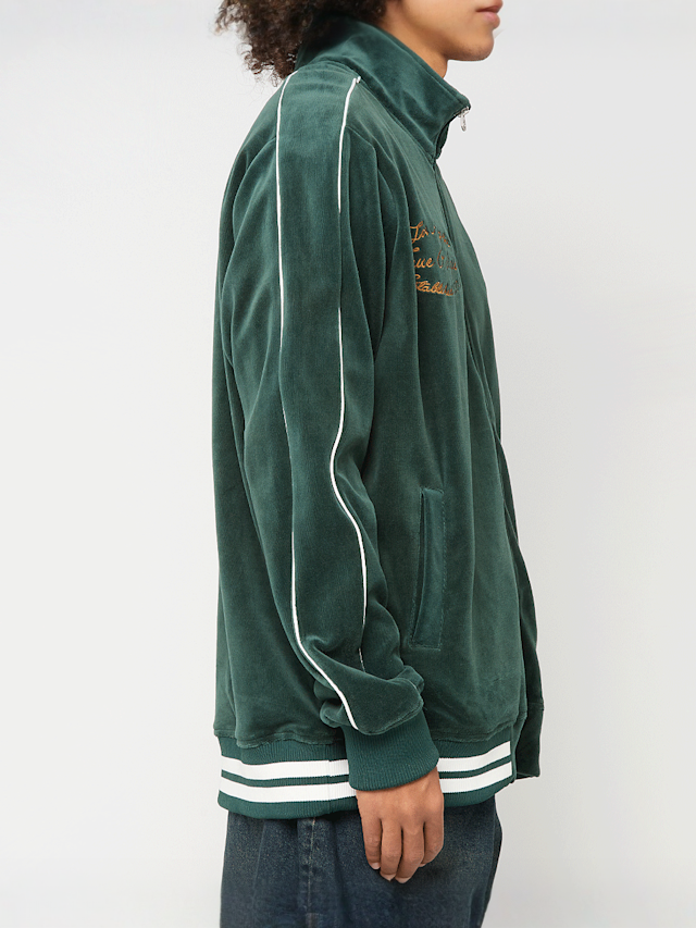 True Religion, Velour Track Jacket, green, Image 5 of 6