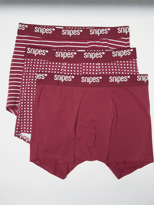 SNIPES, Tonal Tape 3er Pack Briefs Boxershorts red, white, red, Image 1 of 2