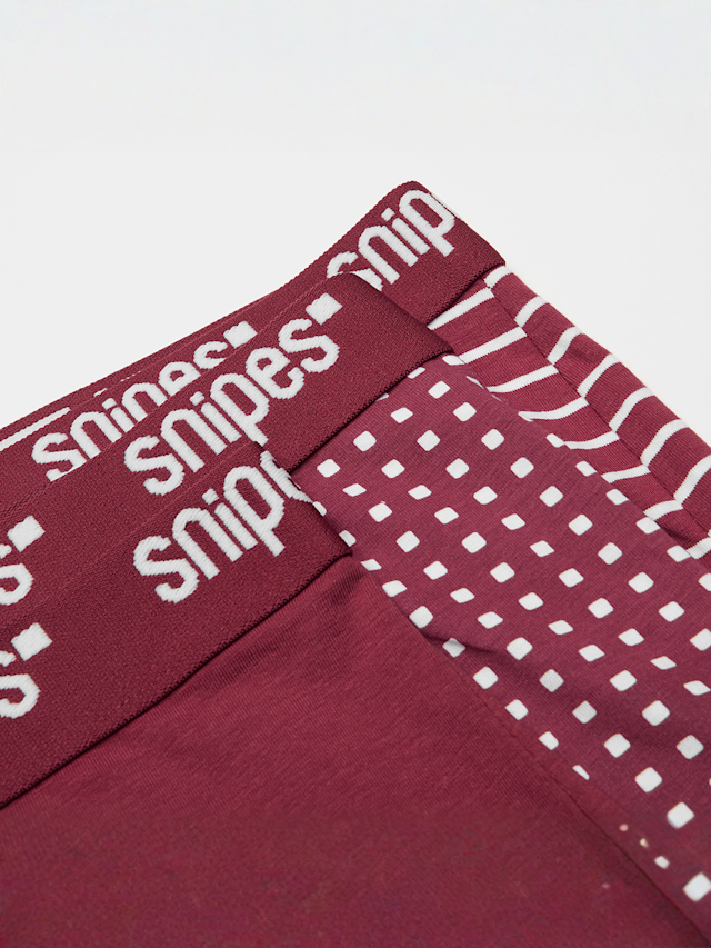 SNIPES, Tonal Tape 3er Pack Briefs Boxershorts red, white, red, Image 2 of 2