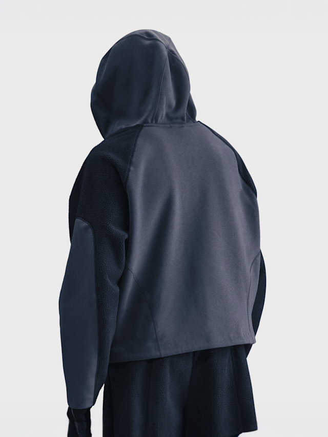 Nike, Tech Boreas Oversized Hoodie, blue, Image 2 of 8