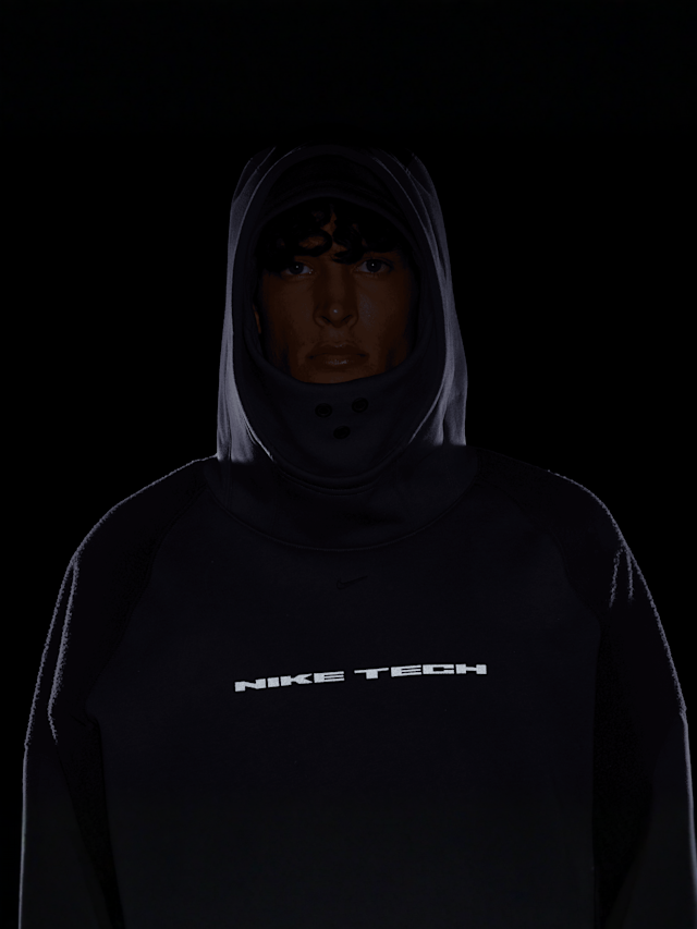 Nike, Tech Boreas Oversized Hoodie, blue, Image 7 of 8