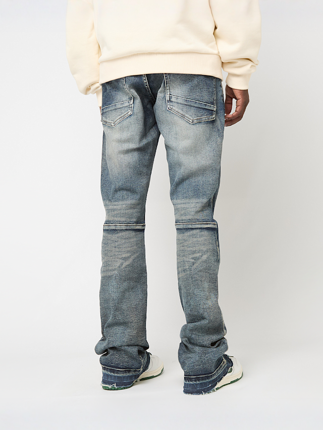 Smoke Rise, HEAVY WHISKER EFFECT JEANS OWNES BLUE, blue, Image 2 of 5
