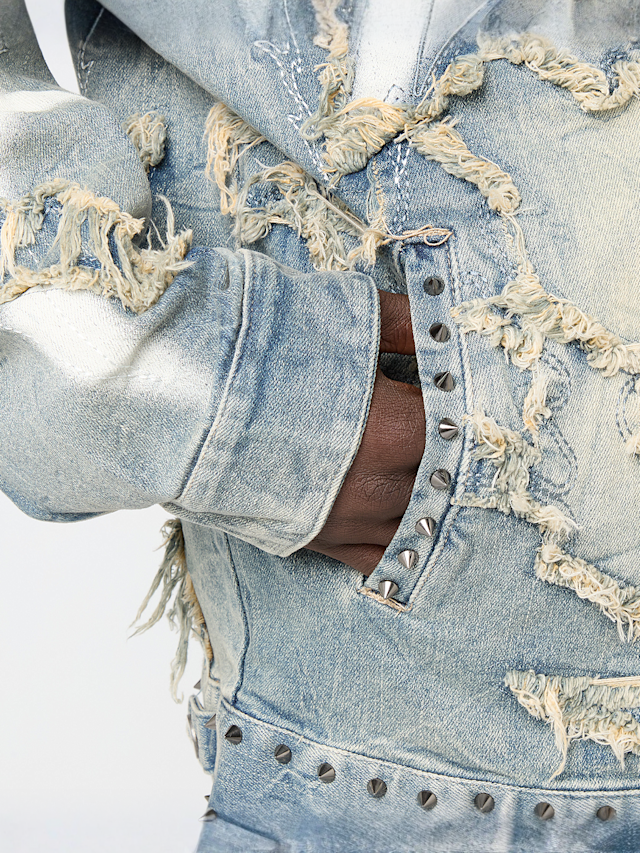 Smoke Rise, Ascended Denim Jacket, blue, Image 4 of 6