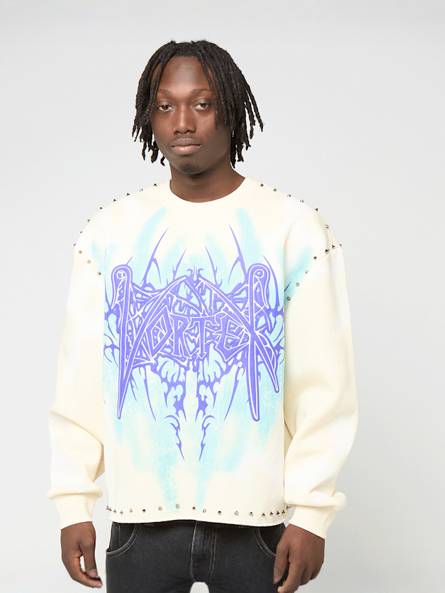 Smoke Rise, Ascended Studded Fleece Crewneck, beż, Obraz 1 z 4