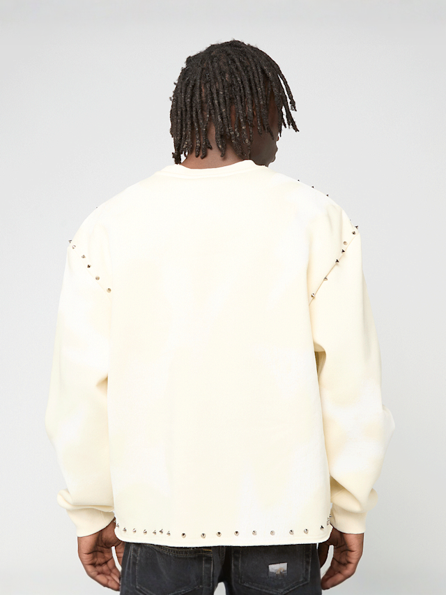 Smoke Rise, Ascended Studded Fleece Crewneck, beż, Obraz 2 z 4