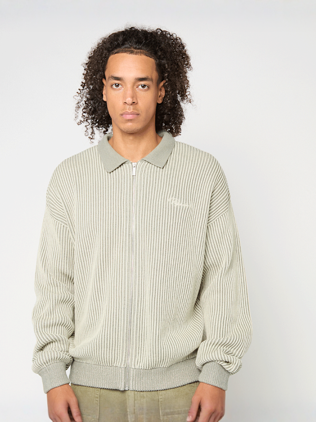 Pegador, Haflong Knit Zip Jacket, szary, Obraz 1 z 4