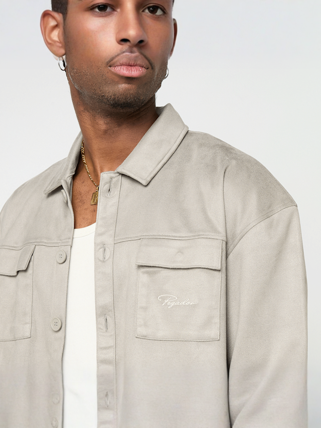 Pegador, Madikeri Suede Overshirt, grijs, Afbeelding 3 van 4