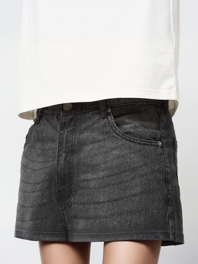 Urban Classics, 90's Heavy Denim Shorts, grey, Image 3 of 5