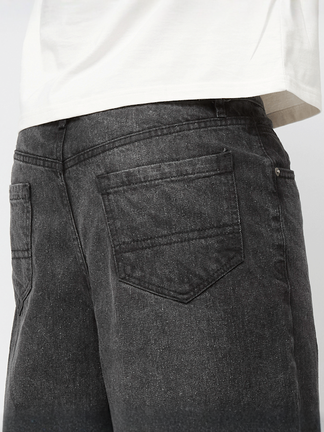 Urban Classics, 90's Heavy Denim Shorts, grey, Image 4 of 5