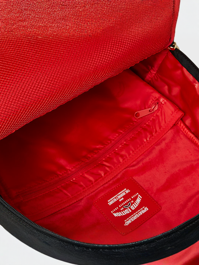 SPRAYGROUND, Shark Central Knit Backpack, black, Image 7 of 8