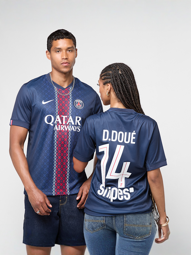 Nike, Doué / No. 14 / PSG Nike Home Stadium 2025/26, blauw, Afbeelding 1 van 9
