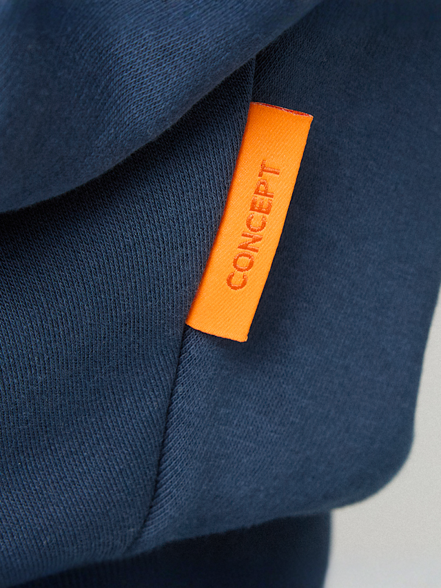 125mm x SNIPES, Small Logo Essential Oversized Hoodie, blauw, Afbeelding 5 van 7