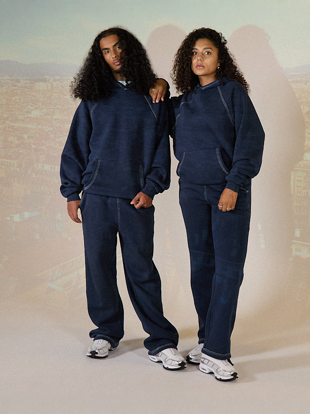 125mm x SNIPES, Small Logo Essential Oversized Hoodie, blauw, Afbeelding 7 van 7