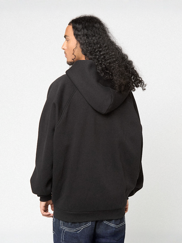 125mm x SNIPES, Oversized Raglan Zip Hoodie 125mm x SNIPES, zwart, Afbeelding 3 van 8