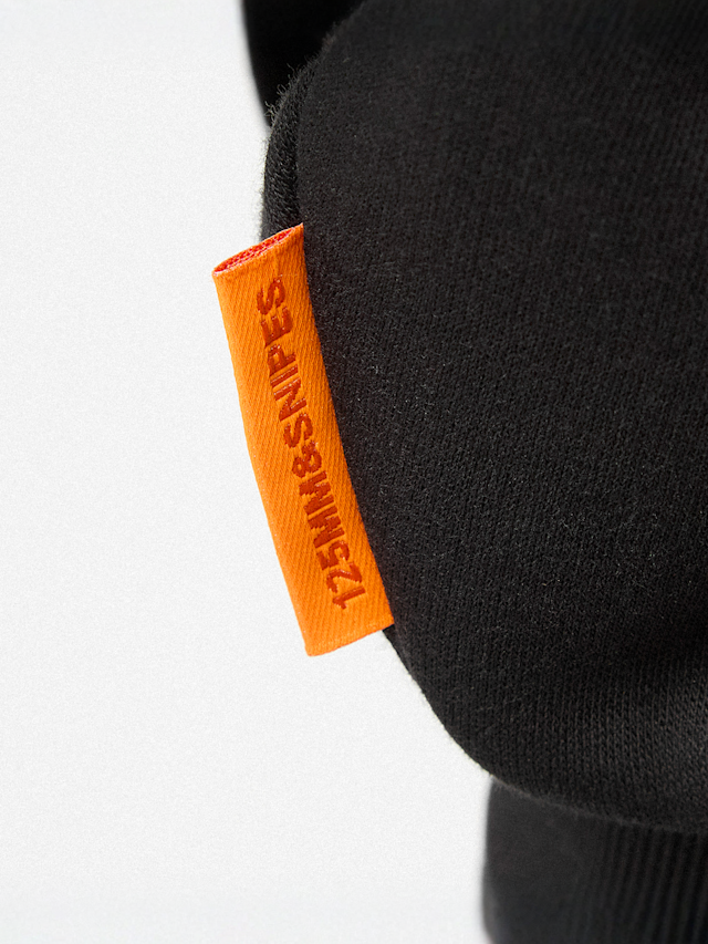 125mm x SNIPES, Oversized Raglan Zip Hoodie 125mm x SNIPES, zwart, Afbeelding 7 van 8